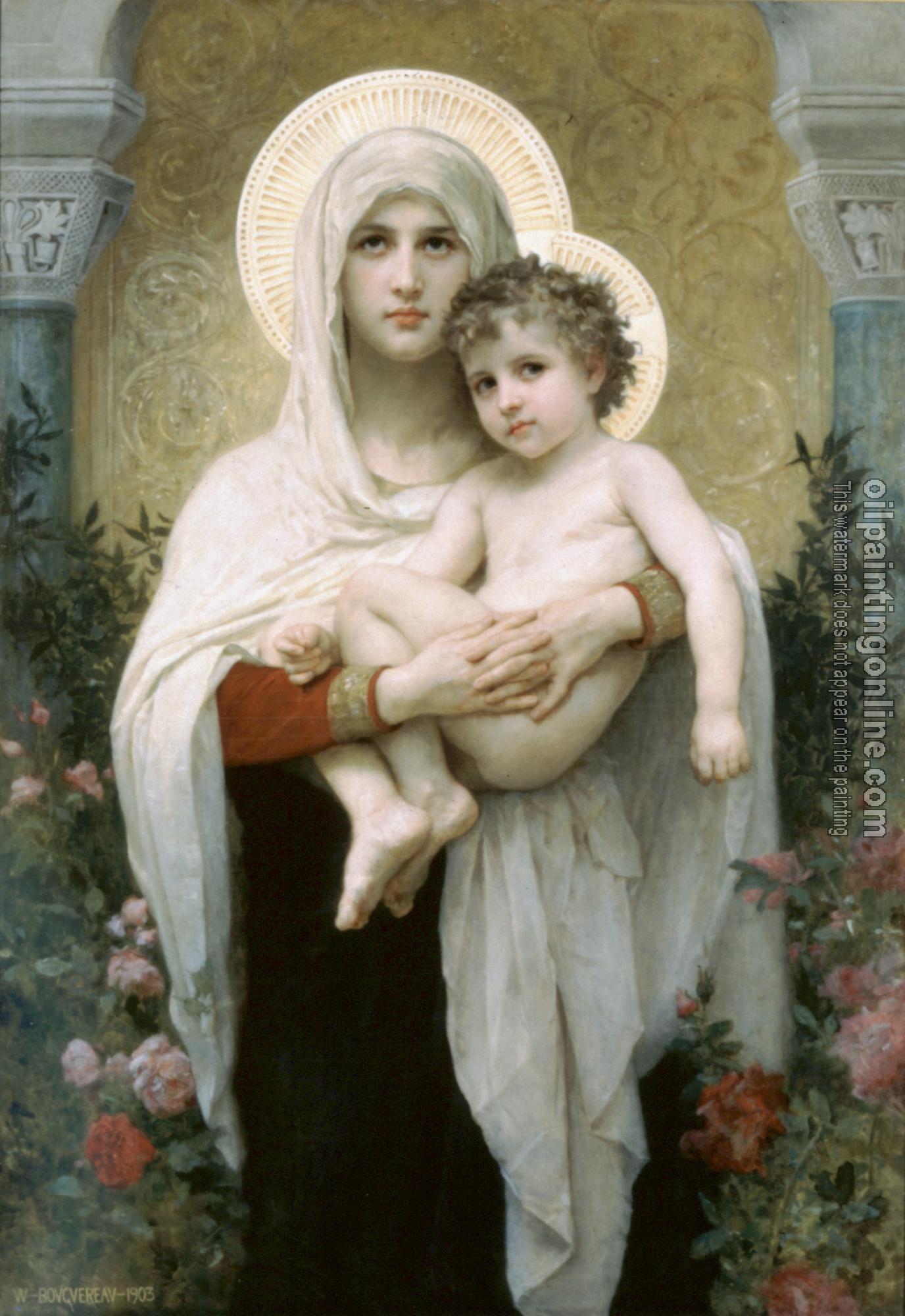 Bouguereau, William-Adolphe - The Madonna of the Roses